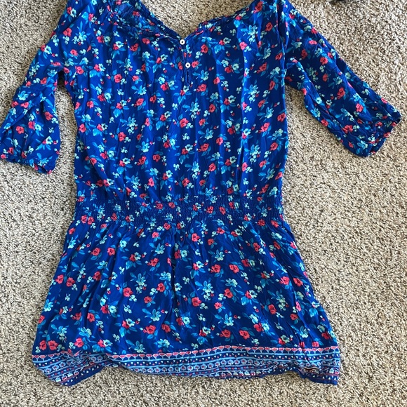 Hollister Dresses & Skirts - Hollister Blue Floral dress